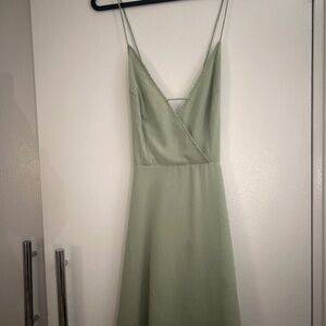 ASOS Sage Green Midi Dress